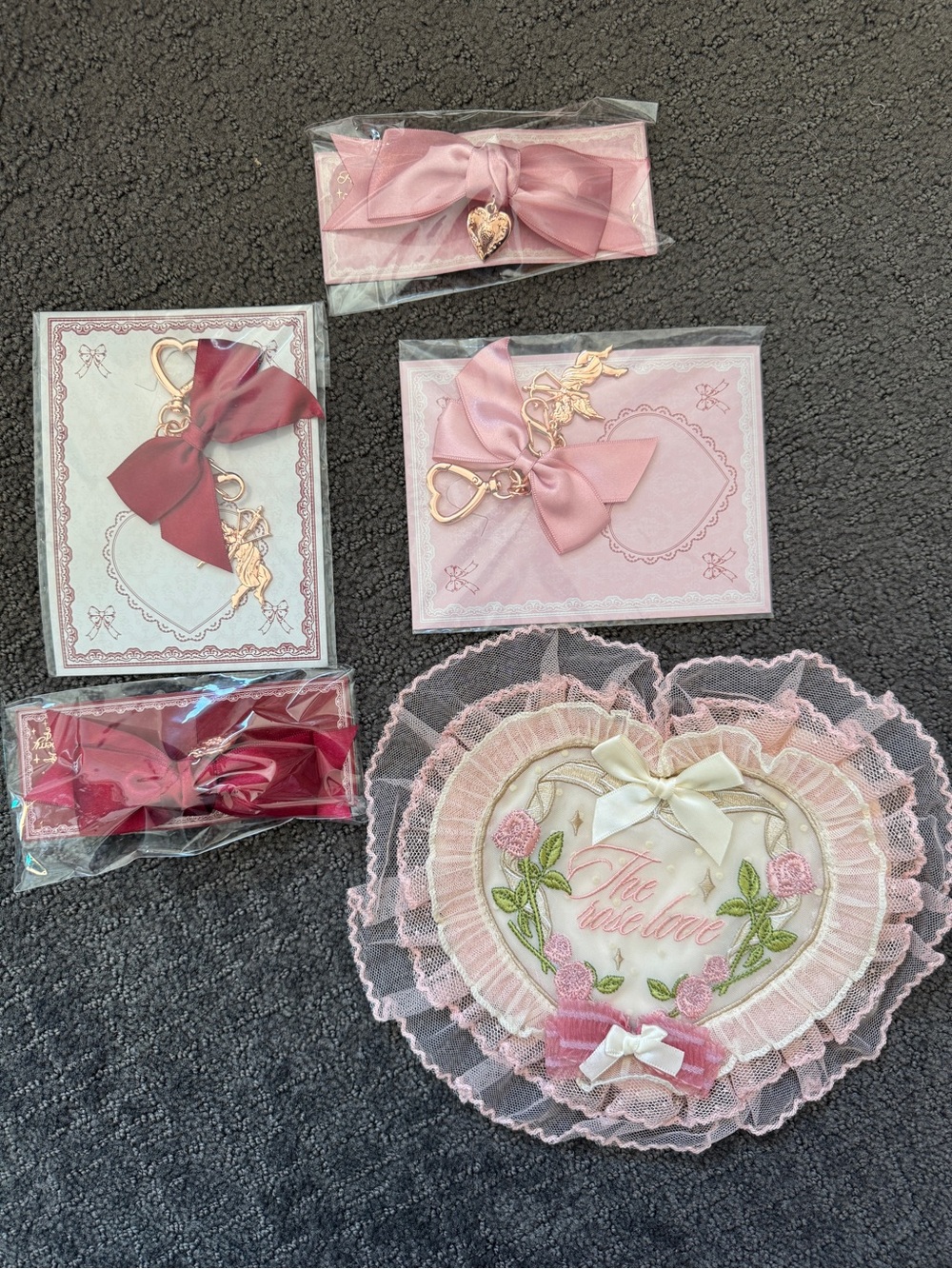 Flower Knows Key Chain & Accessory Set with Bows and Charms
